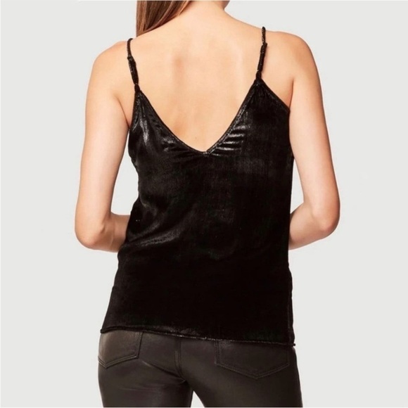 FRAME 90s Sparkle Liquid Velvet Sleeveless V-Neck Relaxed Camisole Tank Top XS - Picture 8 of 12